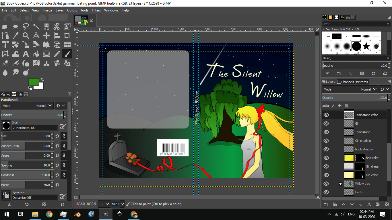 The Silent Willow - Book Cover Design thumbnail