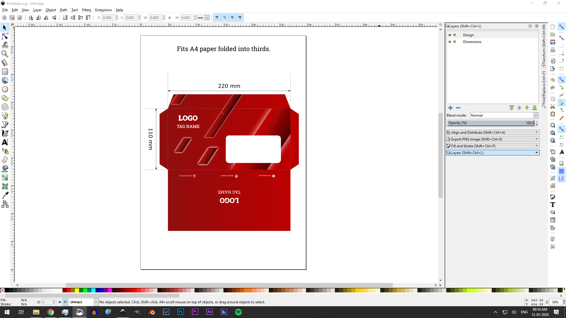 Envelope Template Design thumbnail