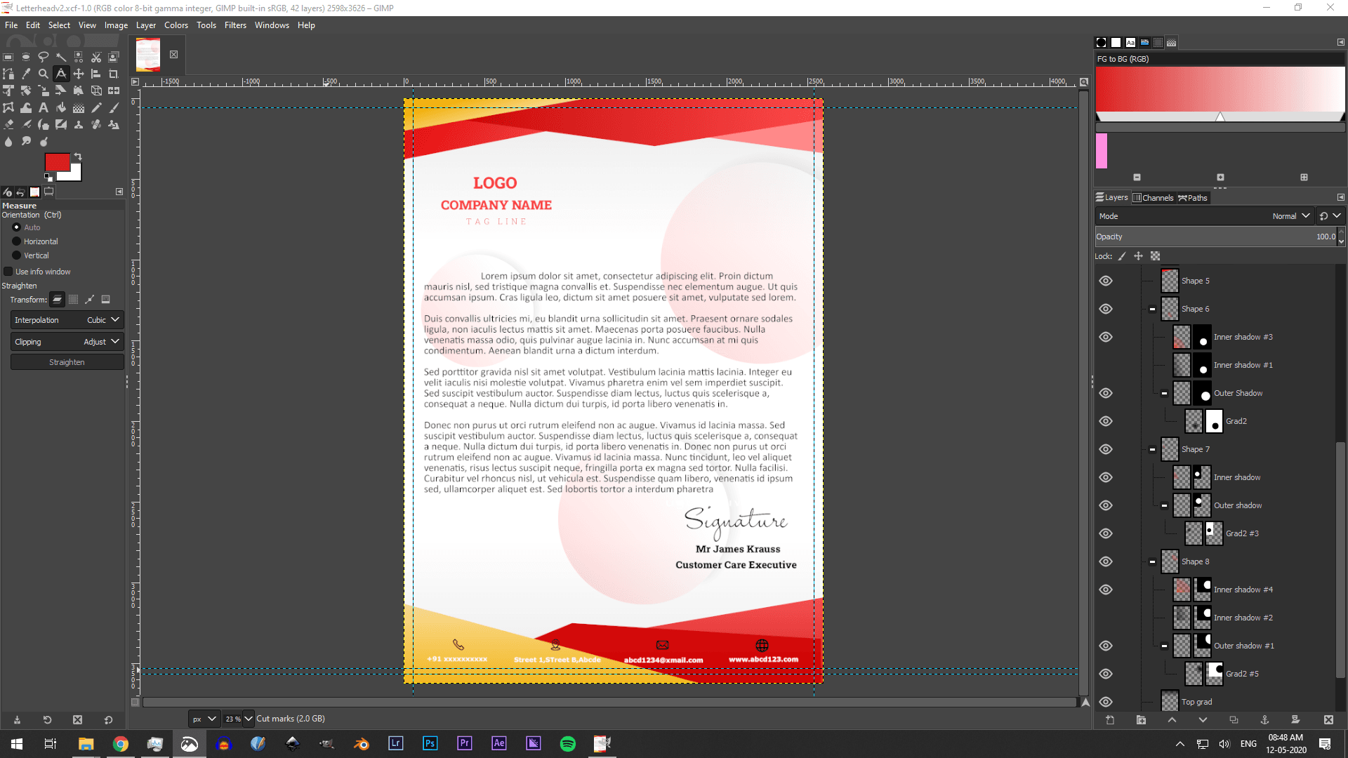 Corporate Letterhead Template thumbnail