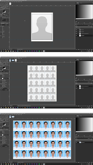 Passport Size Photo Template thumbnail