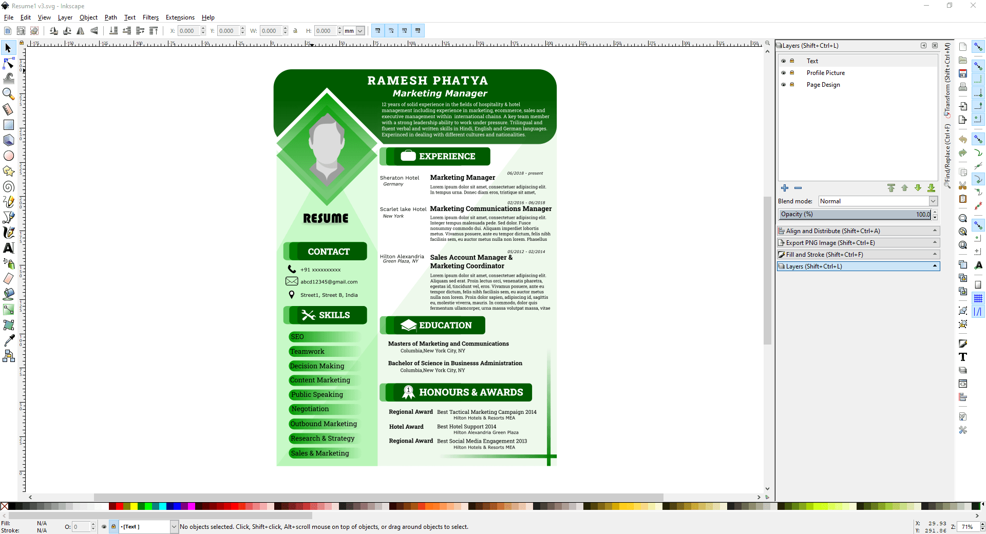 Modern Resume Template thumbnail