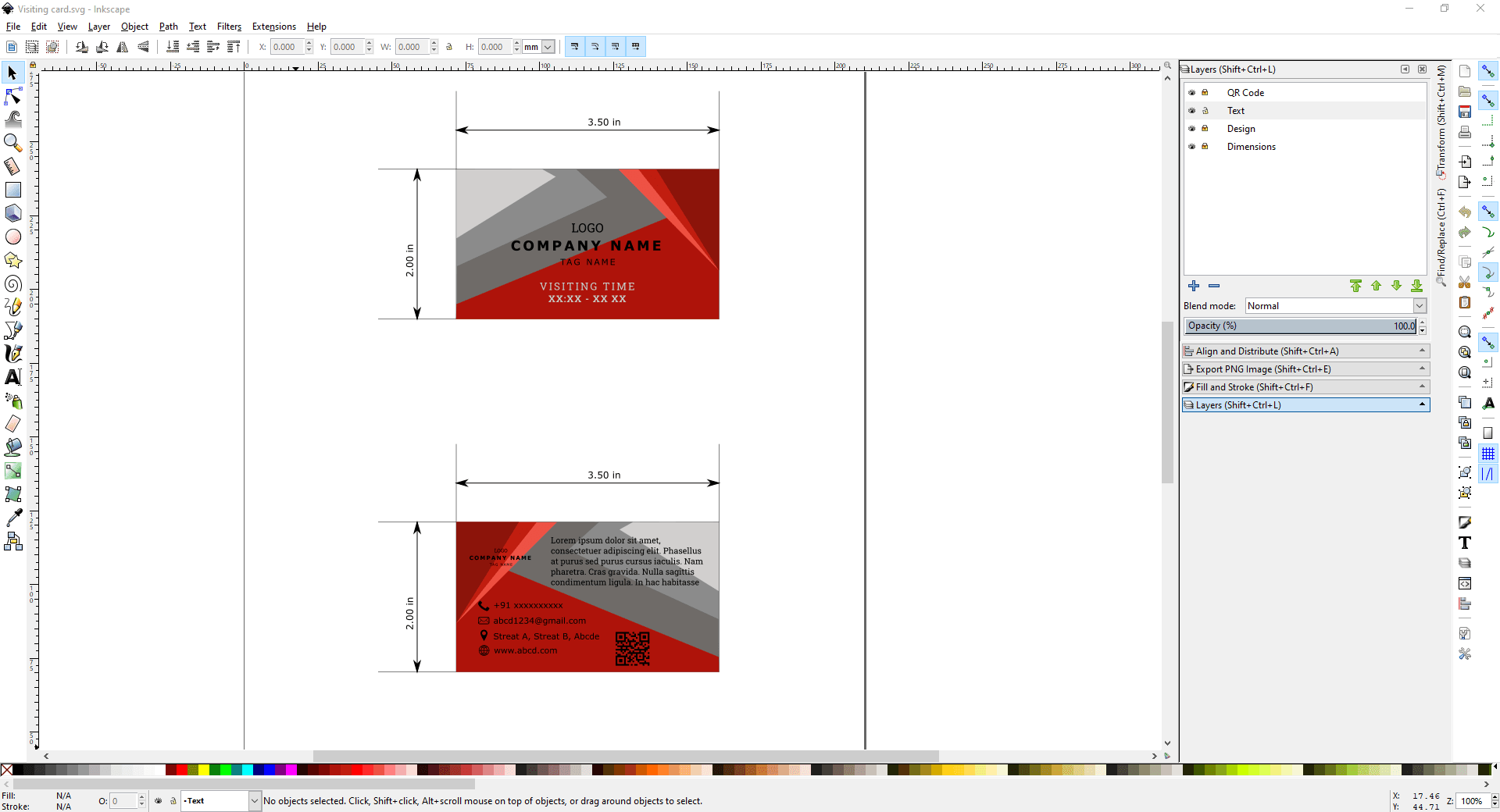 Visiting Card Template thumbnail