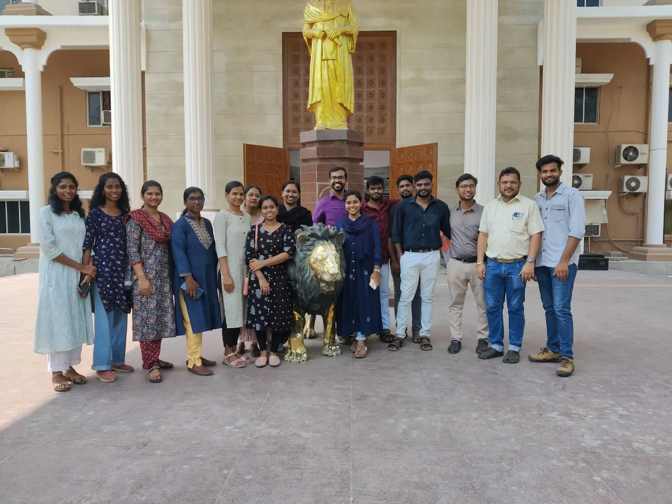Group Photo at the Entrance