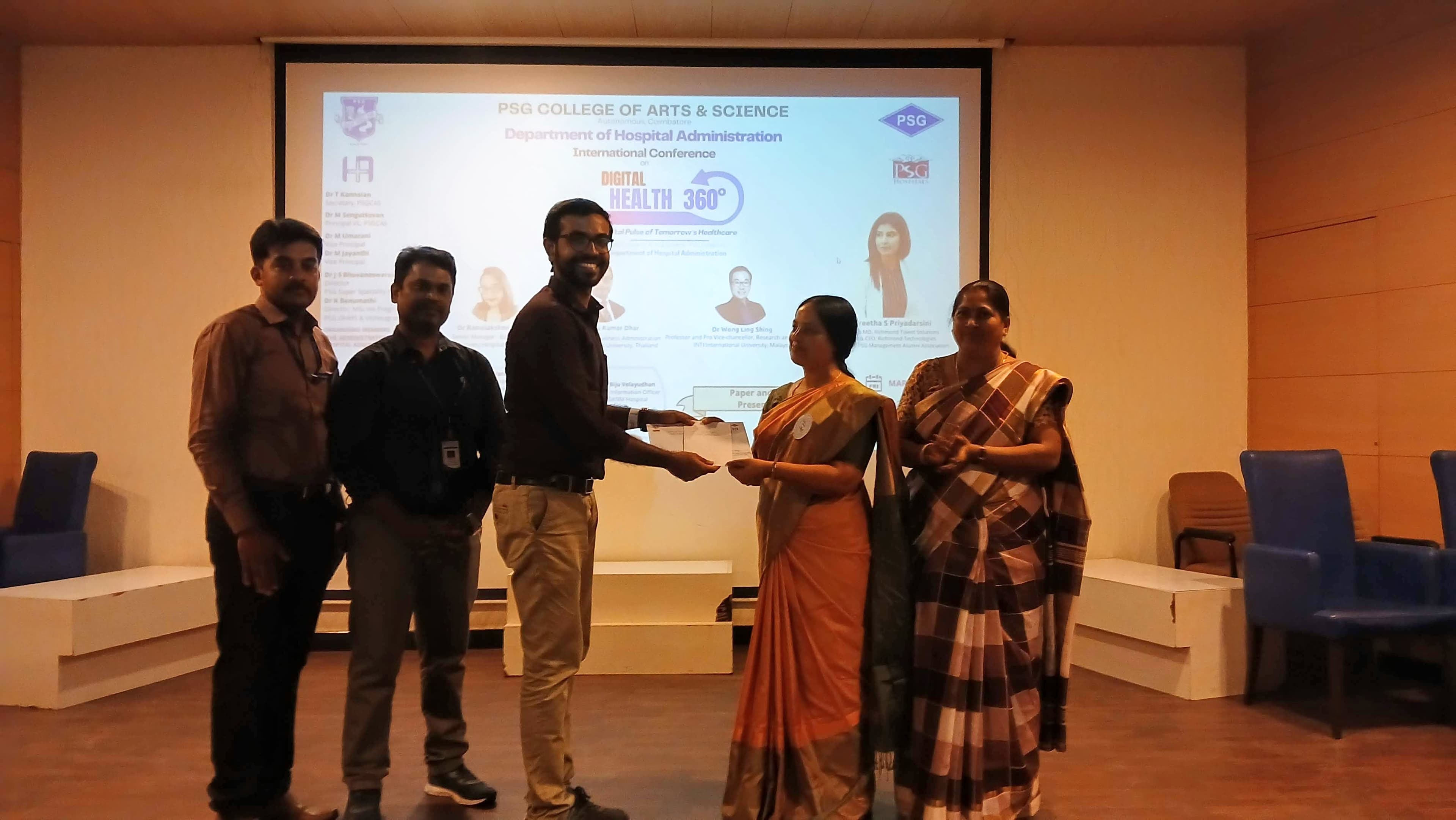 Receiving 1st Prize