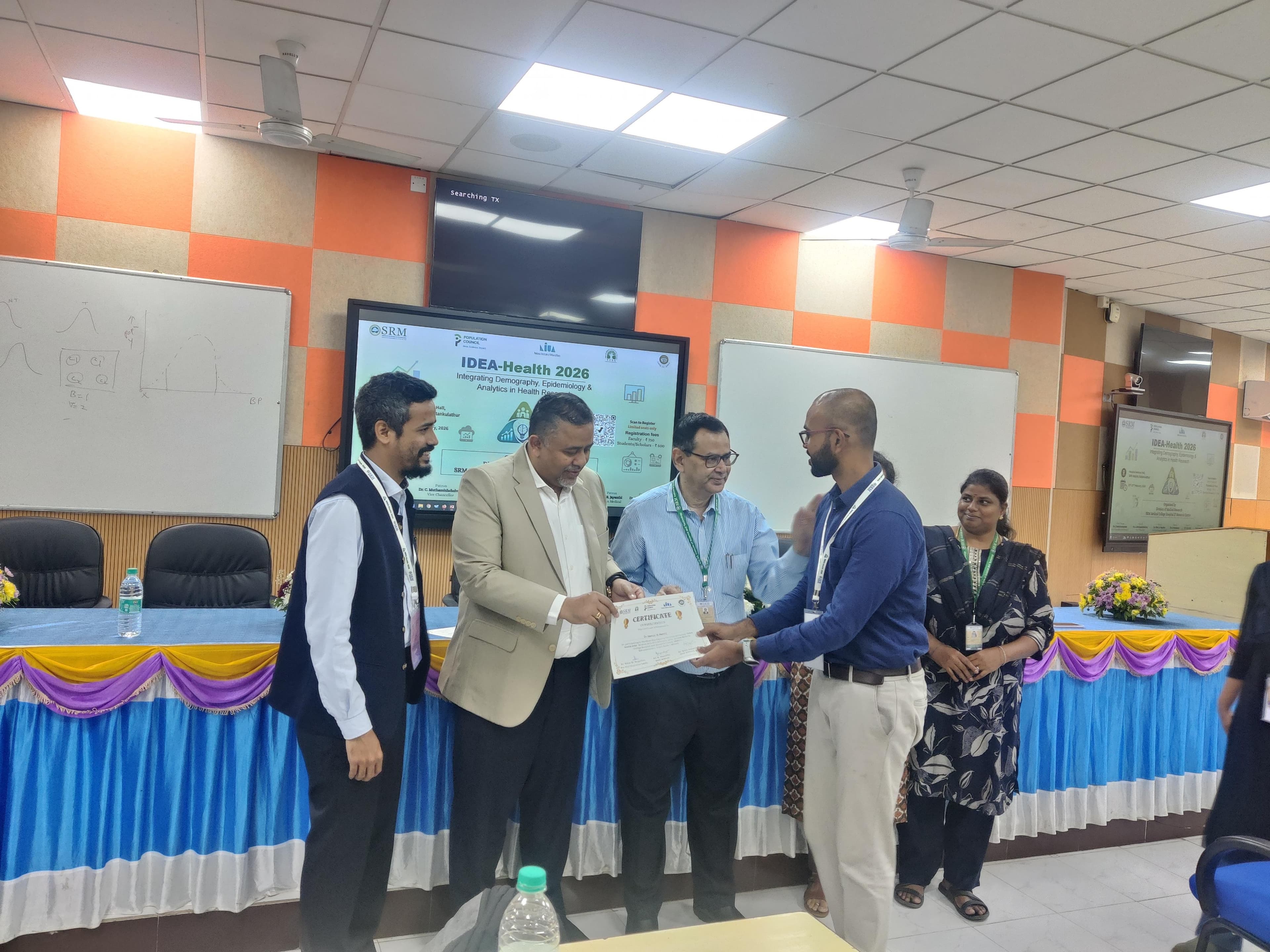 Receiving the Participation Certificate