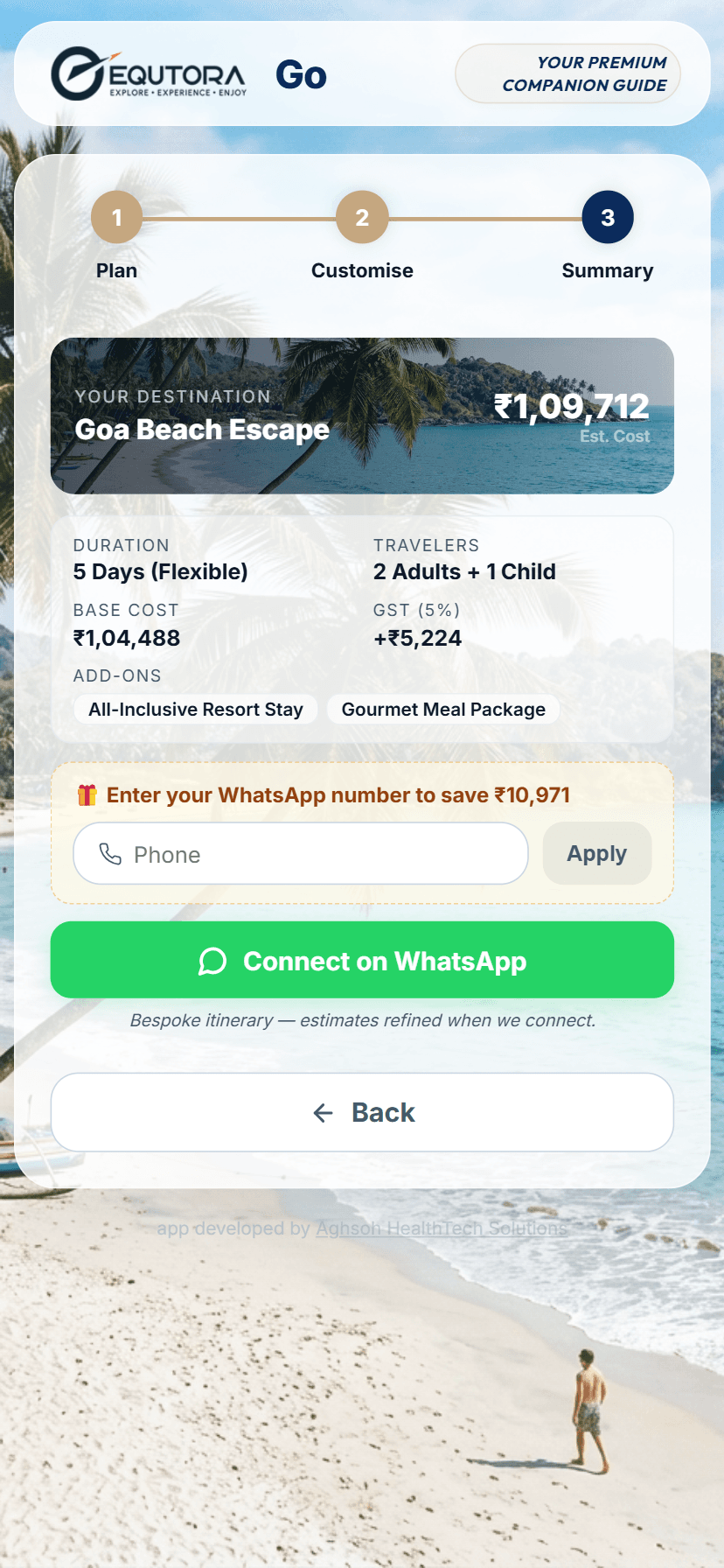 Equtora Premium Travel Pricing Engine & Custom CRM main visual