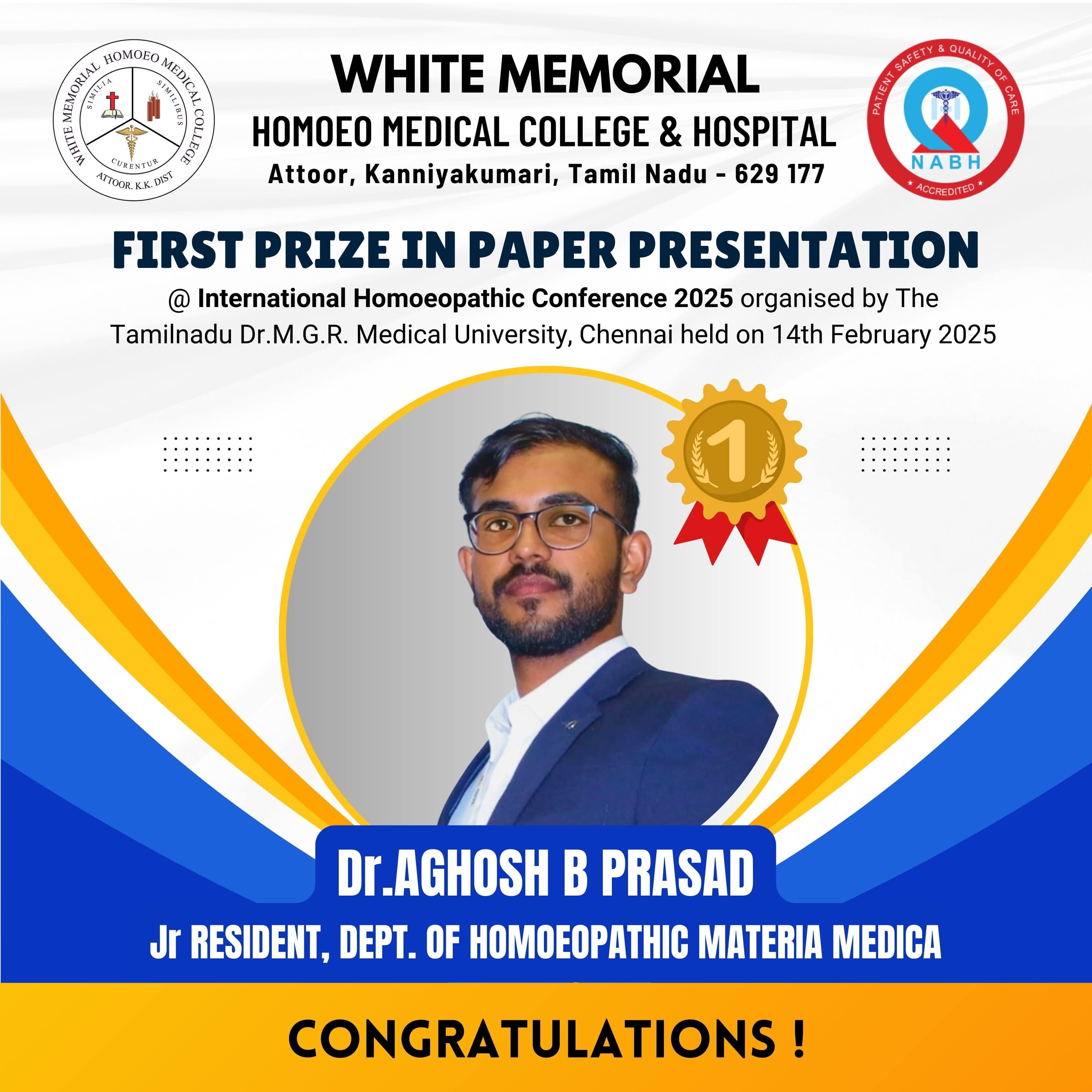 Institution Congratulatory Post